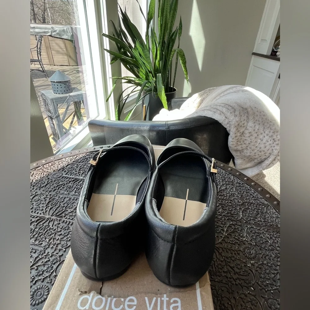 DOLCE VITA AILEEN MARY JANE FLATS IN BLACK 6.5 - Picture 8 of 9
